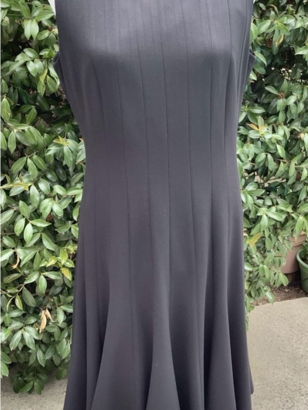 Ellen Tracy Black Sleeveless Fit-and-Flare Dress